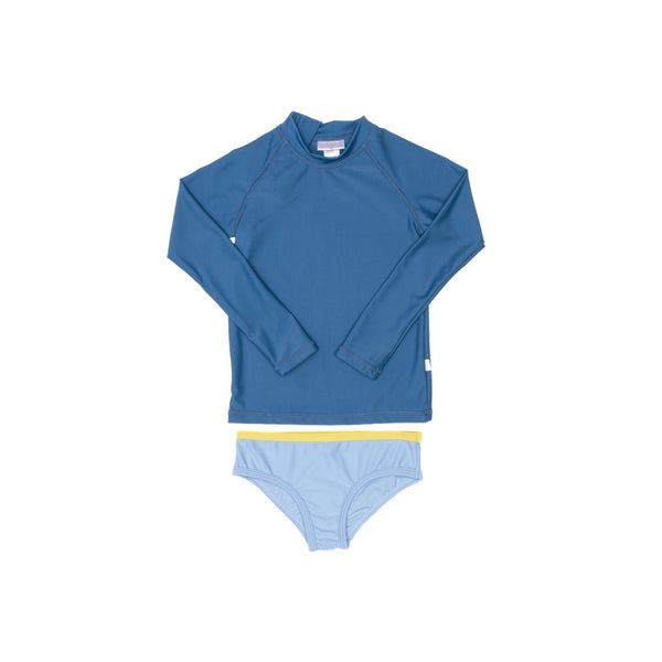 Blue Rashie and Blue Swim Brief